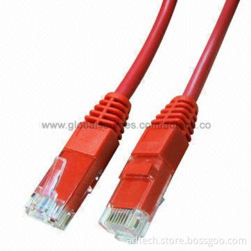 Cat6 Patch Cable, Molded UTP, UL-approved in PVC